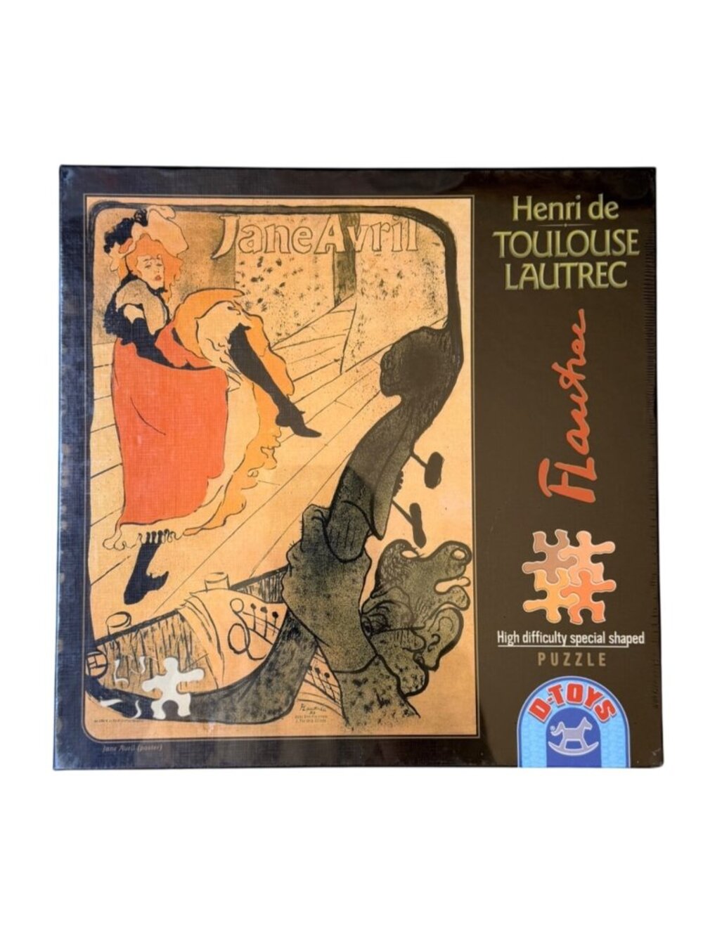 D-Toys Jane Avril Toulouse Lautrec 515 Pc High Difficulty Puzzle New and Sealed